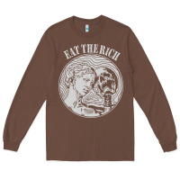 Chestnut eat the rich Long Sleeve Tee - linhVisuals
