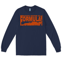 Navy formula 1 Long Sleeve Tee - linhVisuals