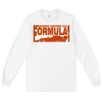 White formula 1 Long Sleeve Tee - linhVisuals