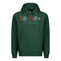 Sports Green cowboy in training Premium Hoodie - Artiststas