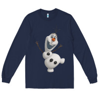 Navy olaf frozen 01 Long Sleeve Tee - linhVisuals