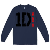 Navy one direction 1d [twhite] Long Sleeve Tee - linhVisuals