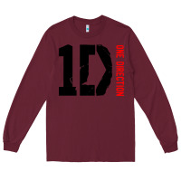 Burgundy one direction 1d [twhite] Long Sleeve Tee - linhVisuals