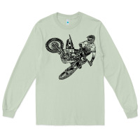 Matcha Eli Tomac Jump Illustration Long Sleeve Tee - linhVisuals