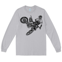 Moon Dust Eli Tomac Jump Illustration Long Sleeve Tee - linhVisuals