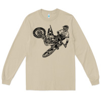 Mushroom Eli Tomac Jump Illustration Long Sleeve Tee - linhVisuals