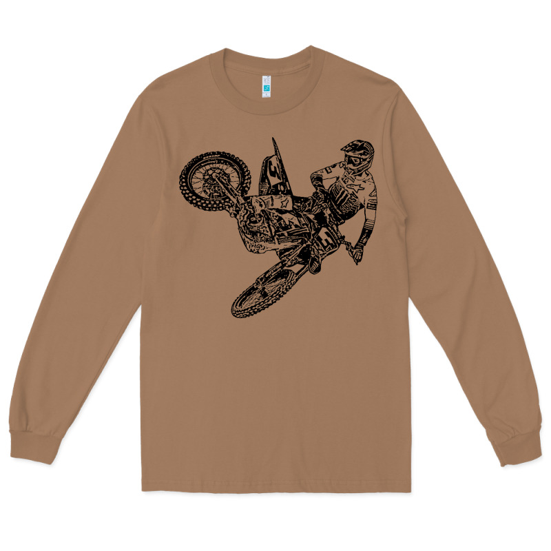 Eli Tomac Jump Illustration Long Sleeve Tee by linhVisuals | Teevron