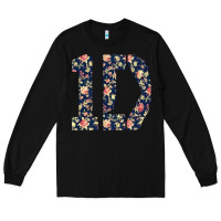 Black one direction flower [tw] Long Sleeve Tee - linhVisuals