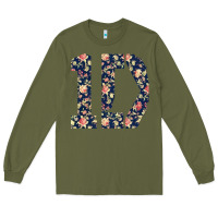Army Green one direction flower [tw] Long Sleeve Tee - linhVisuals