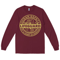 Burgundy honolulu lifeguard   lifeguard Long Sleeve Tee - linhVisuals
