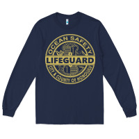 Navy honolulu lifeguard   lifeguard Long Sleeve Tee - linhVisuals
