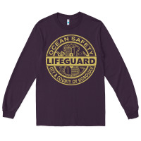 Plum honolulu lifeguard   lifeguard Long Sleeve Tee - linhVisuals