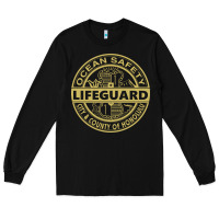 Black honolulu lifeguard   lifeguard Long Sleeve Tee - linhVisuals