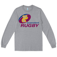Heather Grey queensland rugby Long Sleeve Tee - linhVisuals
