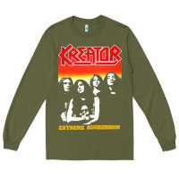 Army Green kreator essential music Long Sleeve Tee - linhVisuals
