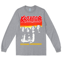 Heather Grey kreator essential music Long Sleeve Tee - linhVisuals