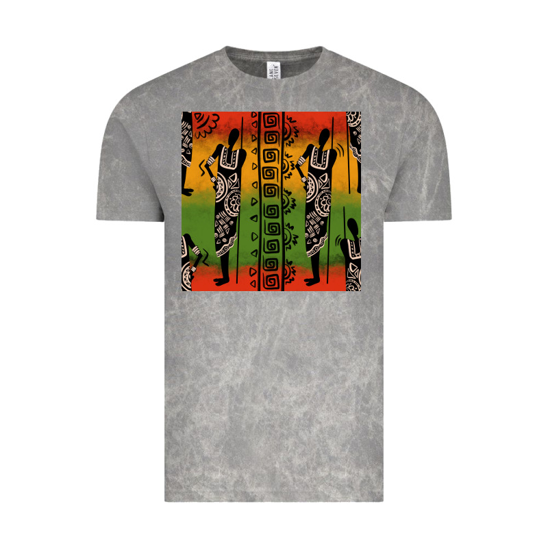 African Silhouette Seamless Pattern Vintage Tee by BundleAndBundleShop | Teevron
