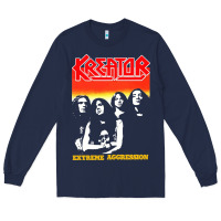 Navy kreator essential music Long Sleeve Tee - linhVisuals