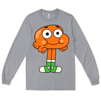 Heather Grey darwin Long Sleeve Tee - linhVisuals