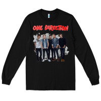 Black one direction watercolor [tw] Long Sleeve Tee - linhVisuals