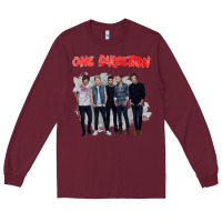 Burgundy one direction watercolor [tw] Long Sleeve Tee - linhVisuals