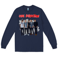 Navy one direction watercolor [tw] Long Sleeve Tee - linhVisuals