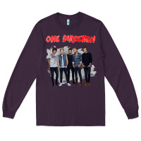 Plum one direction watercolor [tw] Long Sleeve Tee - linhVisuals