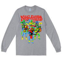 Heather Grey king gizzard and the lizard wizard Long Sleeve Tee - linhVisuals