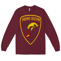 Burgundy young dolph Long Sleeve Tee - linhVisuals