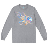 Heather Grey octopus t  shirtoctopus t  shirt Long Sleeve Tee - linhVisuals