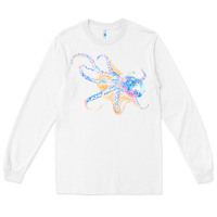 White octopus t  shirtoctopus t  shirt Long Sleeve Tee - linhVisuals