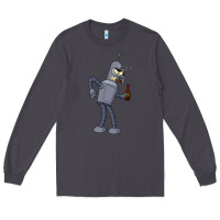Smoke futurama bender Long Sleeve Tee - linhVisuals