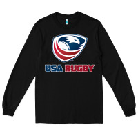 Black usa rugby Long Sleeve Tee - linhVisuals