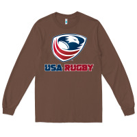 Chestnut usa rugby Long Sleeve Tee - linhVisuals