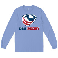 Colony Blue usa rugby Long Sleeve Tee - linhVisuals