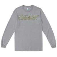 Heather Grey peterbilt class pays   trucker quote Long Sleeve Tee - linhVisuals