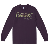 Plum peterbilt class pays   trucker quote Long Sleeve Tee - linhVisuals