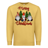 Antique Gold Merry Christmas Gnomes Premium Sweatshirt - RanaPortraitStore