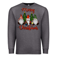 Charcoal Heather Merry Christmas Gnomes Premium Sweatshirt - RanaPortraitStore