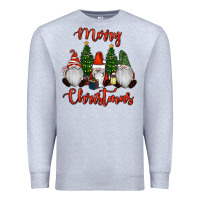 Heather Grey Merry Christmas Gnomes Premium Sweatshirt - RanaPortraitStore