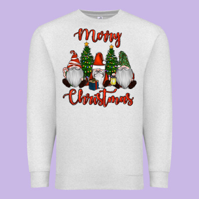 Merry Christmas Gnomes Premium Sweatshirt Designed By Ranaportraitstore
