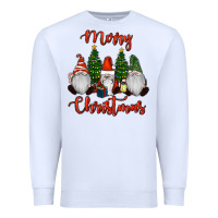 White Merry Christmas Gnomes Premium Sweatshirt - RanaPortraitStore