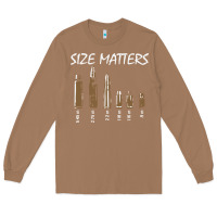 Toasted Coconut size matters Long Sleeve Tee - linhVisuals