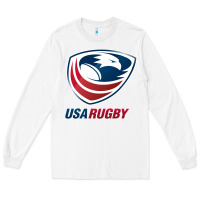 White usa rugby Long Sleeve Tee - linhVisuals