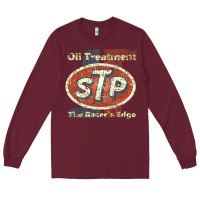 Burgundy stp    nostalgia drag racing Long Sleeve Tee - linhVisuals