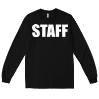 Black staff Long Sleeve Tee - linhVisuals