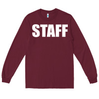 Burgundy staff Long Sleeve Tee - linhVisuals