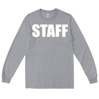 Heather Grey staff Long Sleeve Tee - linhVisuals