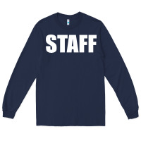 Navy staff Long Sleeve Tee - linhVisuals