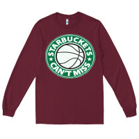 Burgundy starbuckets can't Long Sleeve Tee - linhVisuals